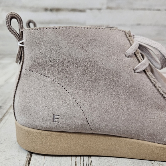 Everlane Moc Toe Wild Grey Neutral Suede Shoes Chukka Boots - Picture 6 of 9